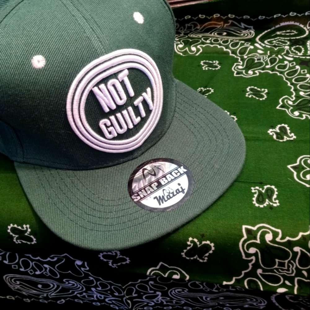 NWOT "NOT GUILTY" snapback Hat